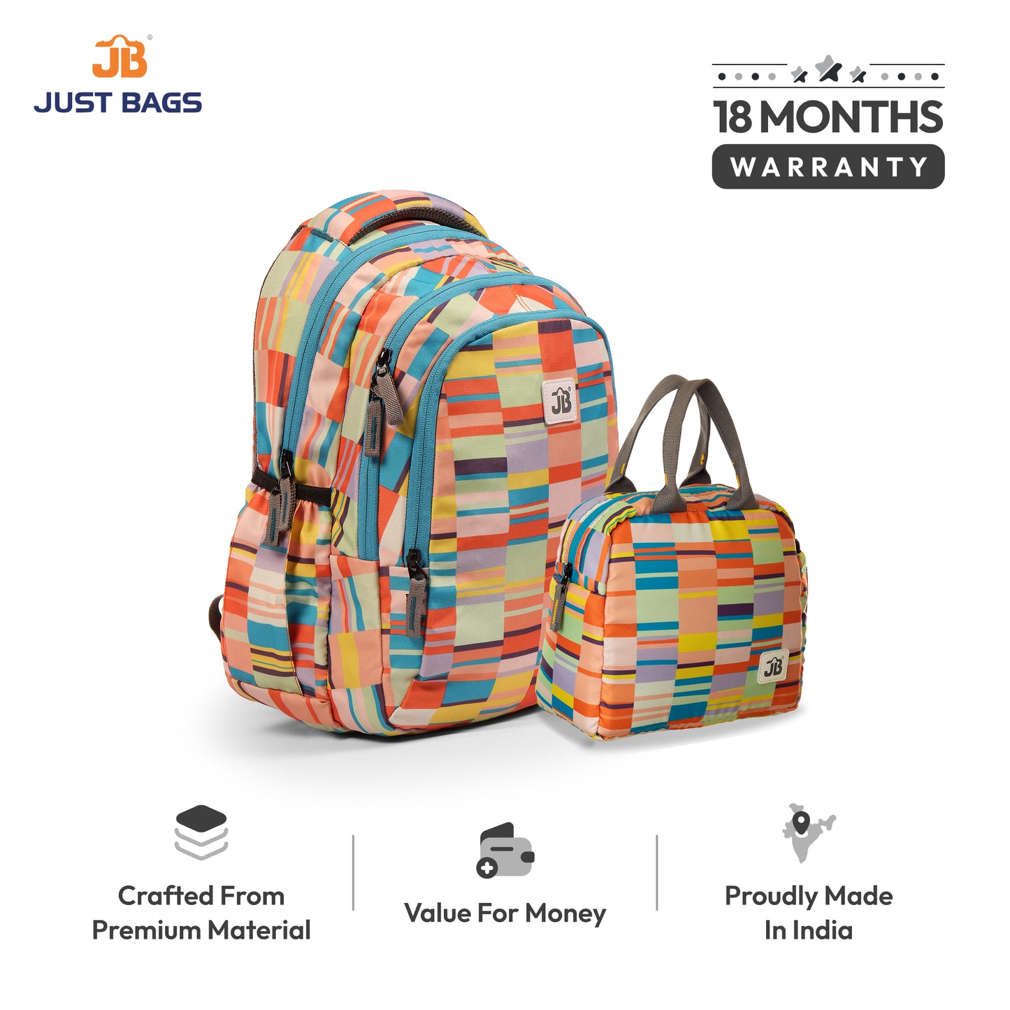 PreSchool Combo 18L Backpack & 6L TiffinBag For Toddlers – 15 Inches & 7.5 Inches | Ages 2–4.5