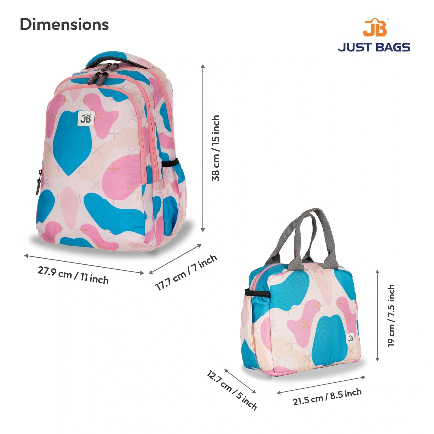 PreSchool Combo 18L Backpack & 6L TiffinBag For Toddlers – 15 Inches & 7.5 Inches | Ages 2–4.5