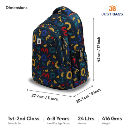 Primary School 24L Backpack for Kids – 17″ (43 cm) | Ages 6–8