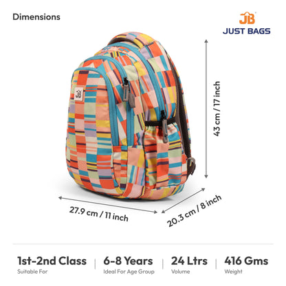 Primary School 24L Backpack for Kids – 17″ (43 cm) | Ages 6–8