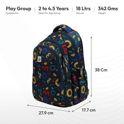 Classic School Bag(38cm)(15 inches) & Tiffin Bag(26cm) Combo – Stylish, Durable & Water-Resistant | Lightweight Backpack