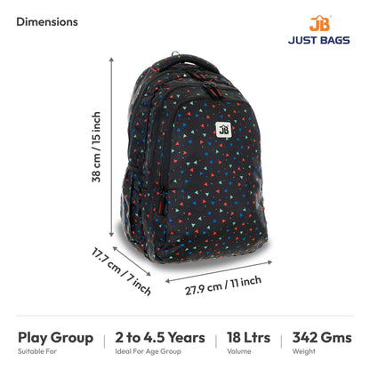 Preschool Durable 18L Backpack for Toddlers – 15" (38 cm) | Ages 2–4.5