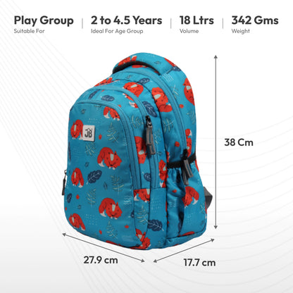 Classic School Bag(38cm)(15 inches) & Tiffin Bag(26cm) Combo – Stylish, Durable & Water-Resistant | Lightweight Backpack