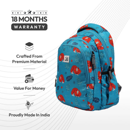 Classic School Bag(38cm)(15 inches) & Tiffin Bag(26cm) Combo – Stylish, Durable & Water-Resistant | Lightweight Backpack