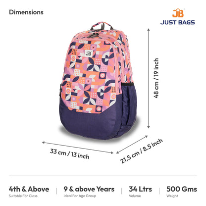 Secondary School & Jr College 34L Backpack For Children - 19" (48cm) | Age 9+