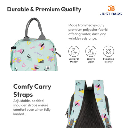 Primary School 25L Backpack & 6L TiffinBag Combo for Kids – 17 Inches-7.5 Inches | Ages 8–10