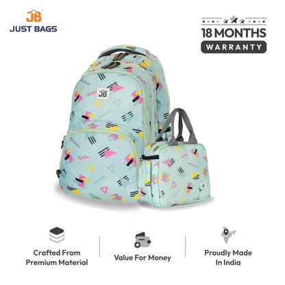 Primary School 25L Backpack & 6L TiffinBag Combo for Kids – 17 Inches-7.5 Inches | Ages 8–10