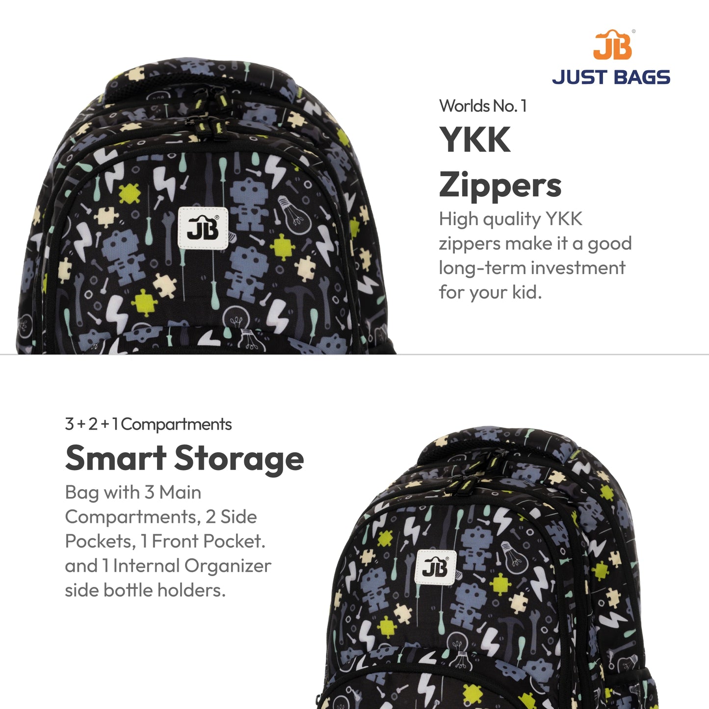 Primary School 25L Backpack for Kids – 17 Inches | Ages 8–10