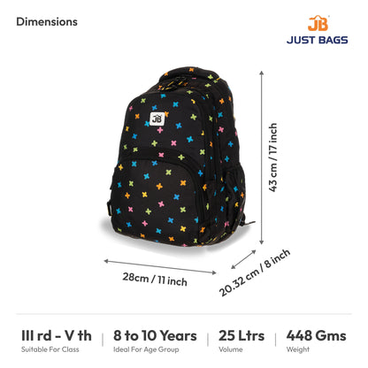 Primary School 25L Backpack for Kids – 17 Inches | Ages 8–10
