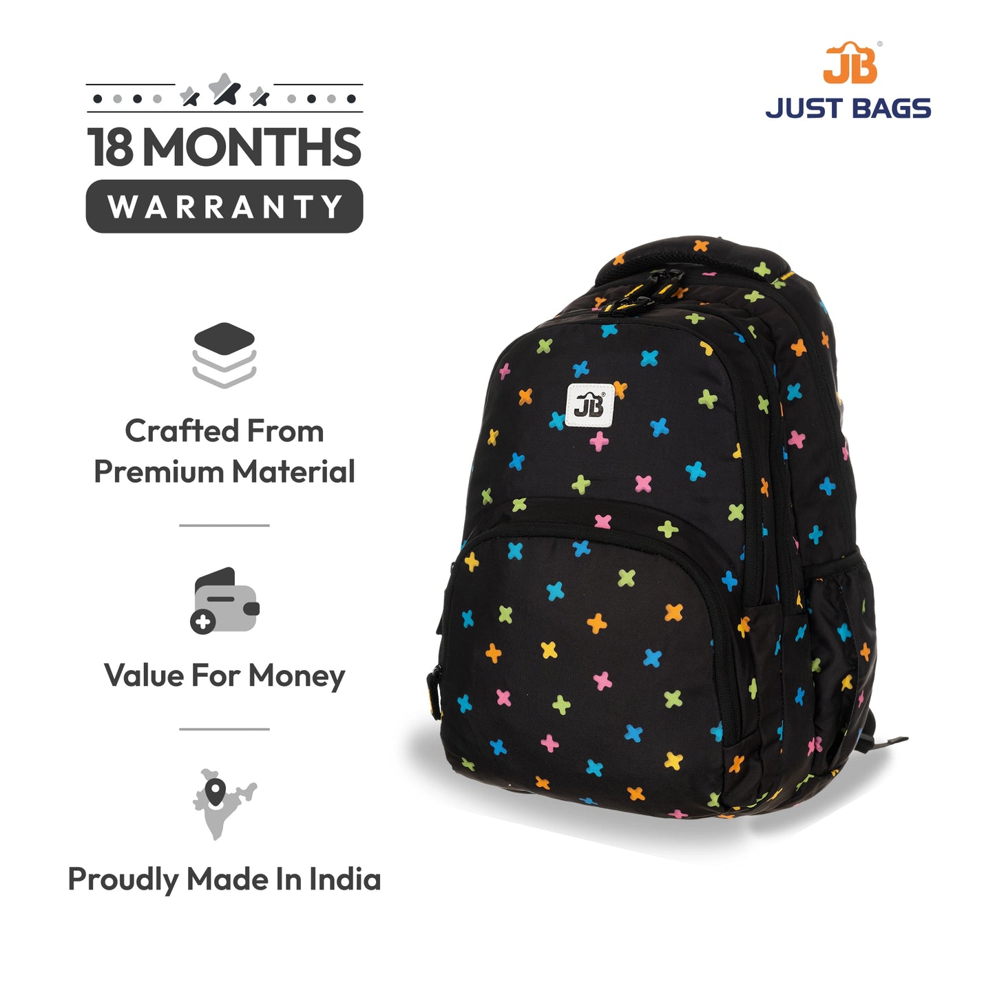 Primary School 25L Backpack for Kids – 17 Inches | Ages 8–10
