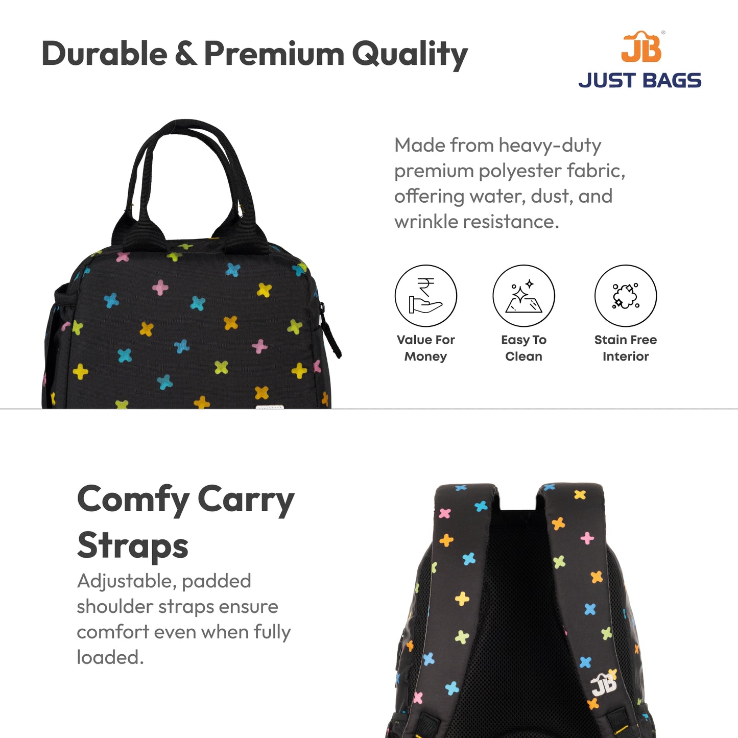 Primary School 25L Backpack & 6L TiffinBag Combo for Kids – 17 Inches-7.5 Inches | Ages 8–10