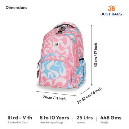 Primary School 25L Backpack for Kids – 17 Inches | Ages 8–10