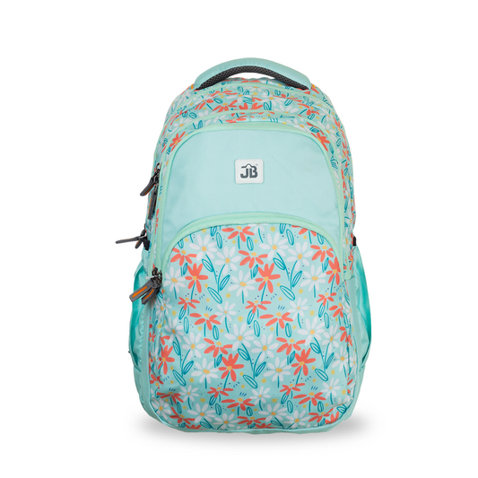 Mint Blossom School/College Backpack - 19 Inch (Mint Green)