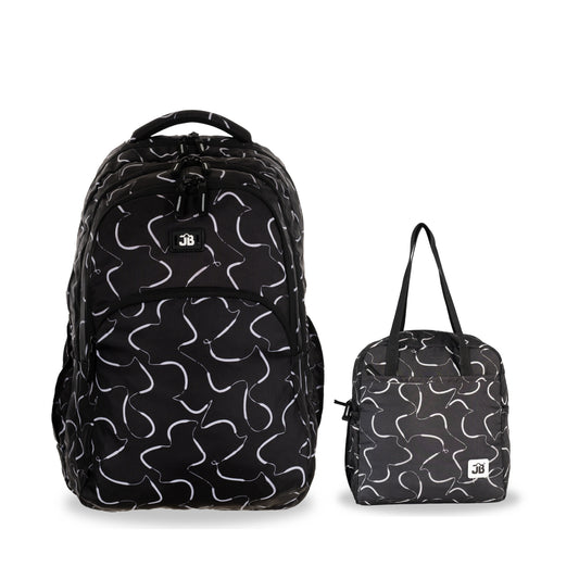 Secondary School 34L Backpack & 8L TiffinBag Combo for Kids – 18 Inches & 10.5 Inches | Age 9+