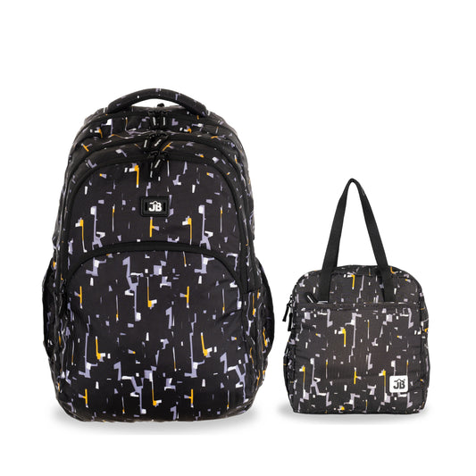 Secondary School 34L Backpack & 8L TiffinBag Combo for Kids – 18 Inches & 10.5 Inches | Age 9+