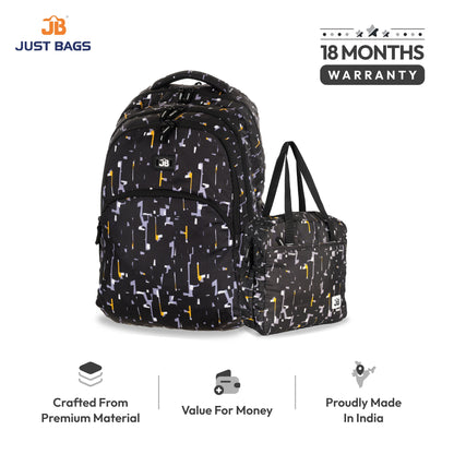 Secondary School 34L Backpack & 8L TiffinBag Combo for Kids – 18 Inches & 10.5 Inches | Age 9+