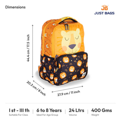 Primary School 24L Backpack for Kids – 17 Inches | Ages 6–8