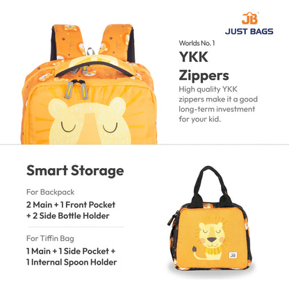 Primary School 24L Backpack & 6L TiffinBag Combo for Kids – 17 Inches & 7.5 Inches | Ages 6–8