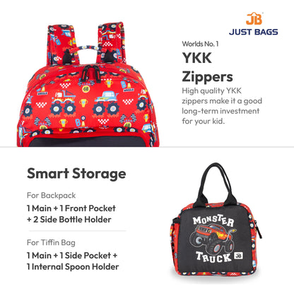 Pre-School Combo 15L Backpack & 6L TiffinBag For Toddlers – 14 Inches & 7.5 Inches | Ages 2–4.5