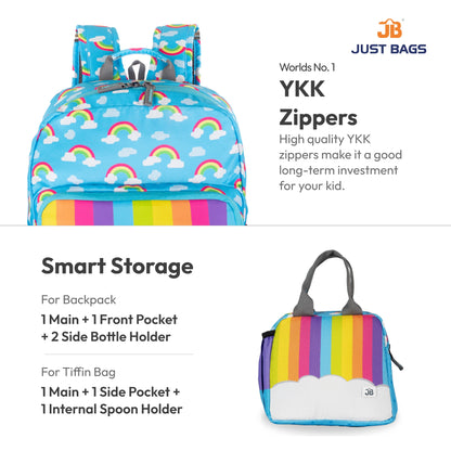 Pre-School Combo 15L Backpack & 6L TiffinBag For Toddlers – 14 Inches & 7.5 Inches | Ages 2–4.5