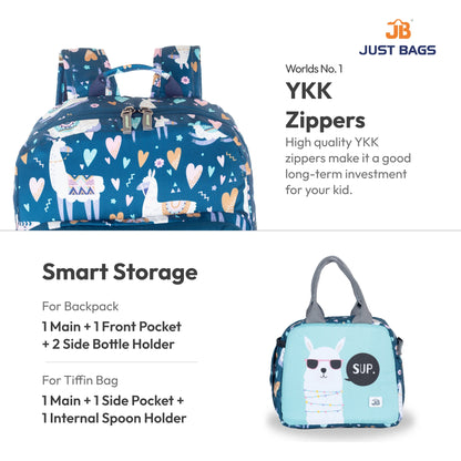 Pre-School Combo 15L Backpack & 6L TiffinBag For Toddlers – 14 Inches & 7.5 Inches | Ages 2–4.5