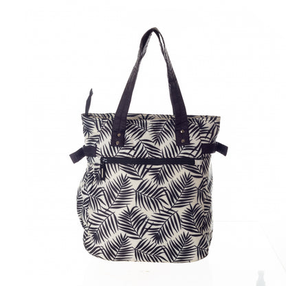 Effortlessly chic vibrant Printed Tote Bag For Women - Tropical Cream