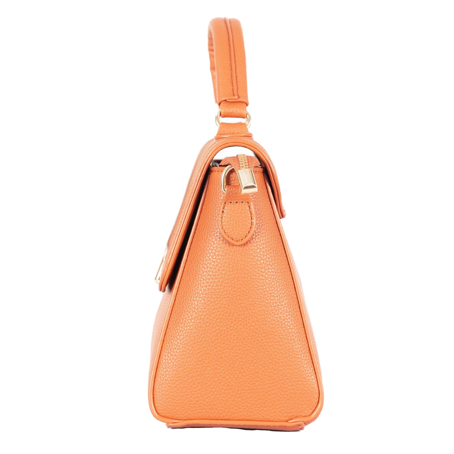 Design 7 Chic Faux Leather Hand & Sling Bag with Magnetic Clasp and Gold Detailing