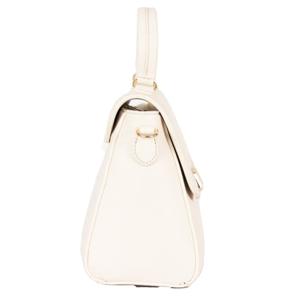 Design 7 Chic Faux Leather Hand & Sling Bag with Magnetic Clasp and Gold Detailing