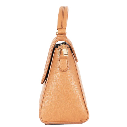 Design 7 Chic Faux Leather Hand & Sling Bag with Magnetic Clasp and Gold Detailing