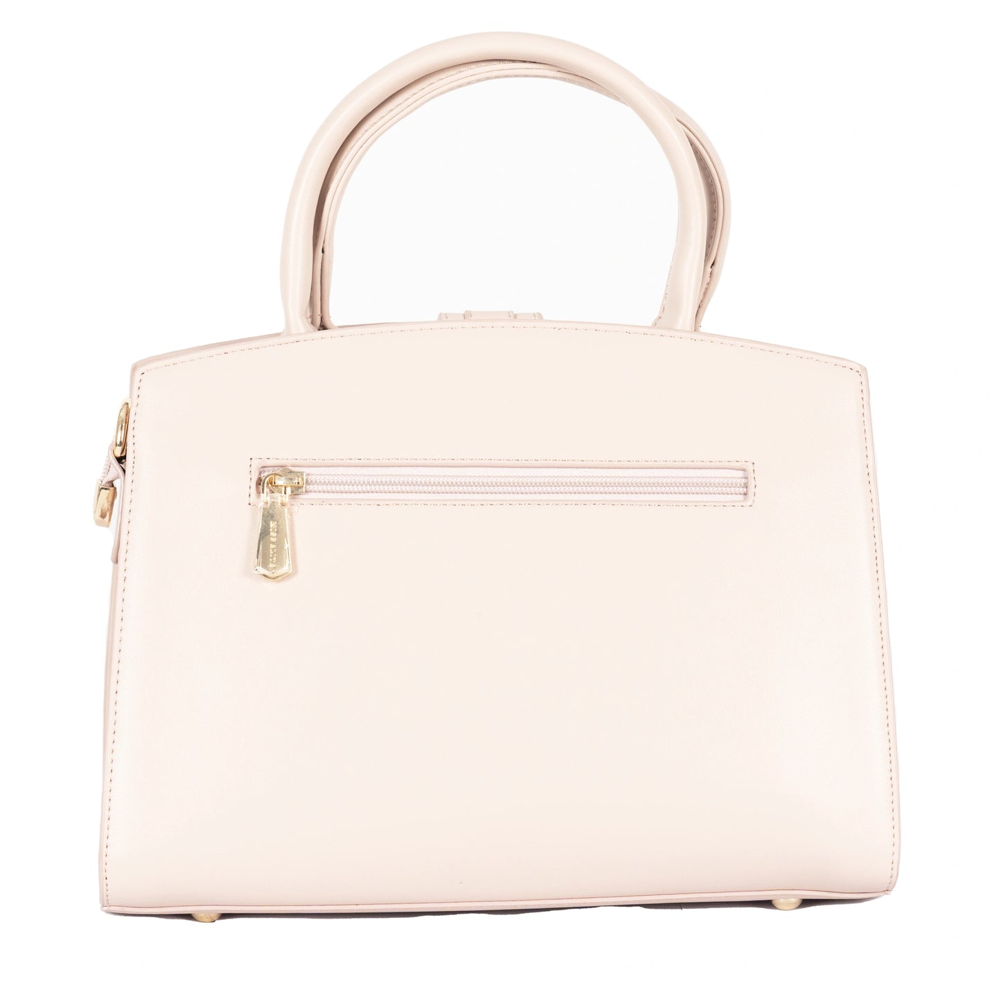 Design 8 Faux Leather Dual-Use Bag with Front Pattern & Gold Accents