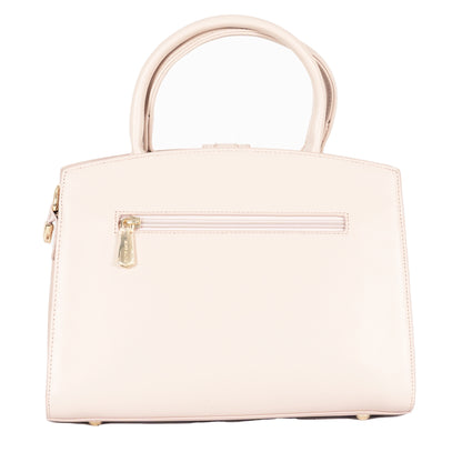 Design 8 Faux Leather Dual-Use Bag with Front Pattern & Gold Accents