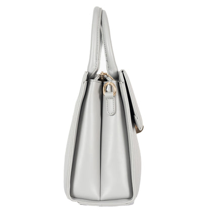 Design 10 Faux Leather Vertical Pattern Hand & Sling Bag with Gold Accents