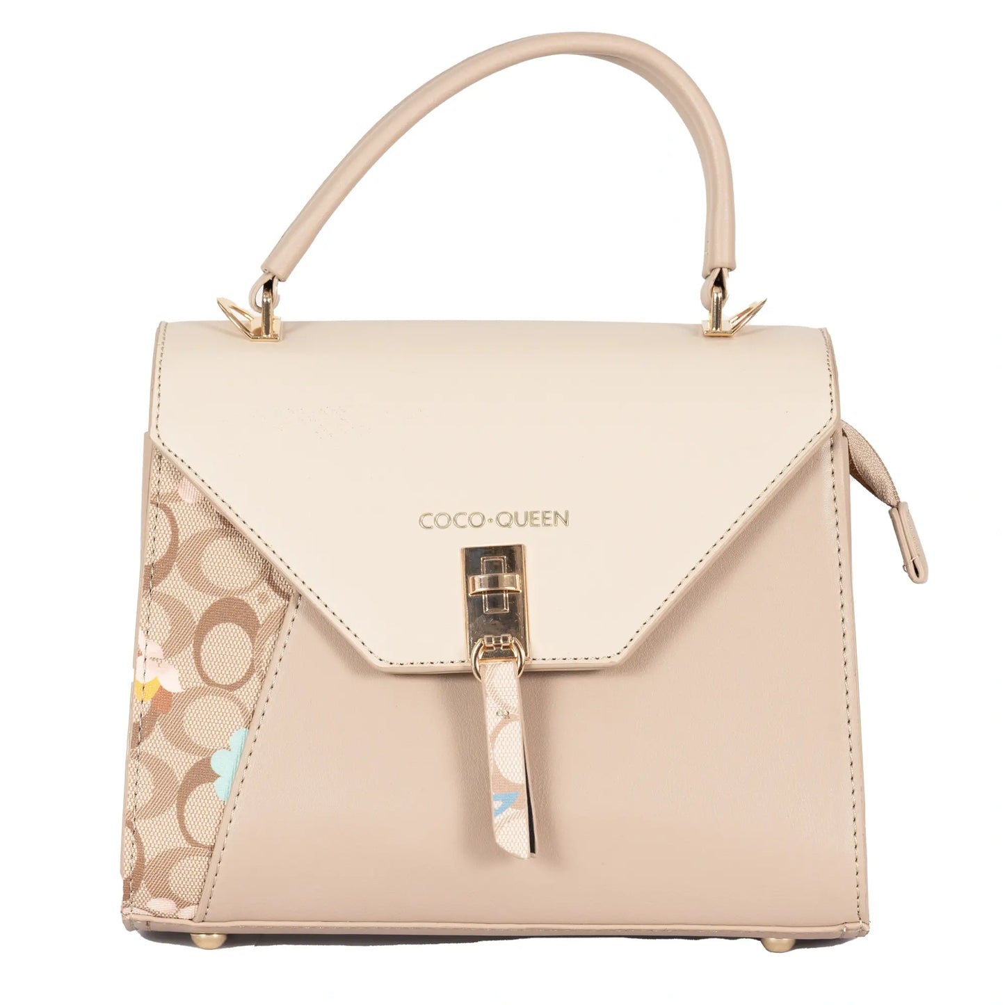 Design 14 Classy Dual-Use Faux Leather Bag With Printed Pattern, Tassel & Gold Accents
