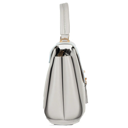 Design 14 Classy Dual-Use Faux Leather Bag With Printed Pattern, Tassel & Gold Accents