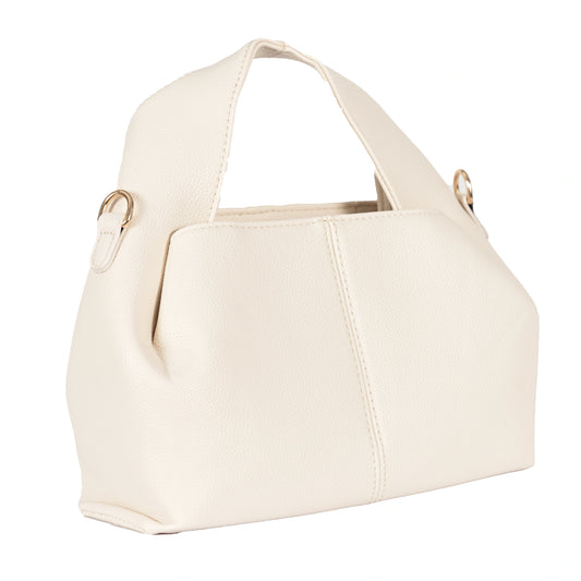 Design 3 Unique-Shaped Faux Leather Dual-Use Bag with Gold Accents