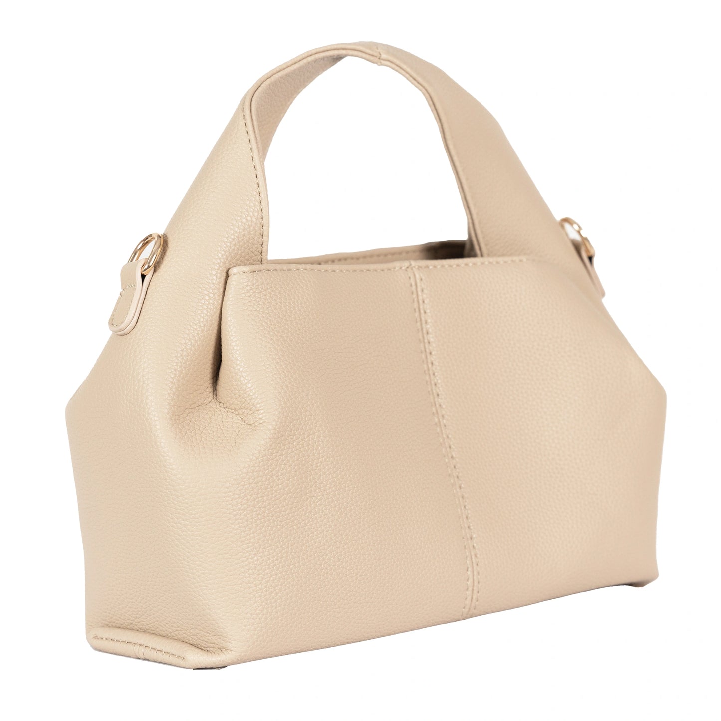 Design 3 Unique-Shaped Faux Leather Dual-Use Bag with Gold Accents