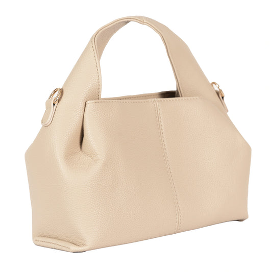Design 3 Unique-Shaped Faux Leather Dual-Use Bag with Gold Accents