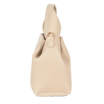 Design 3 Unique-Shaped Faux Leather Dual-Use Bag with Gold Accents
