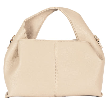 Design 3 Unique-Shaped Faux Leather Dual-Use Bag with Gold Accents