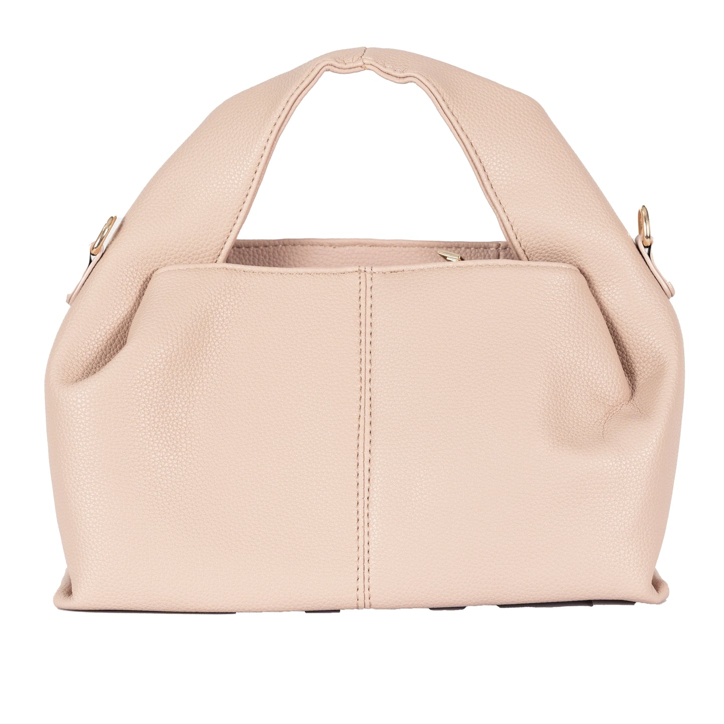 Design 3 Unique-Shaped Faux Leather Dual-Use Bag with Gold Accents