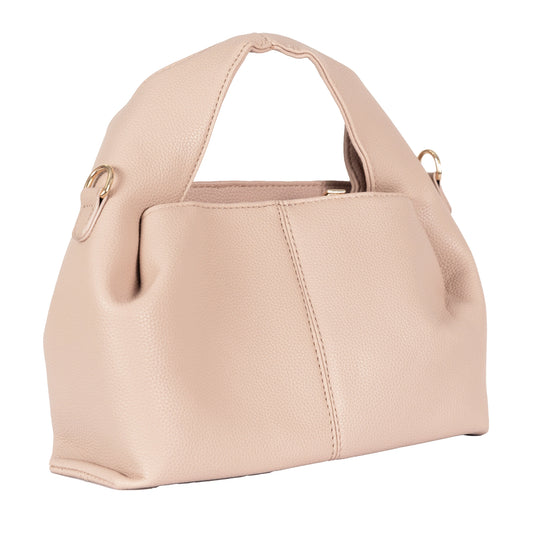 Design 3 Unique-Shaped Faux Leather Dual-Use Bag with Gold Accents