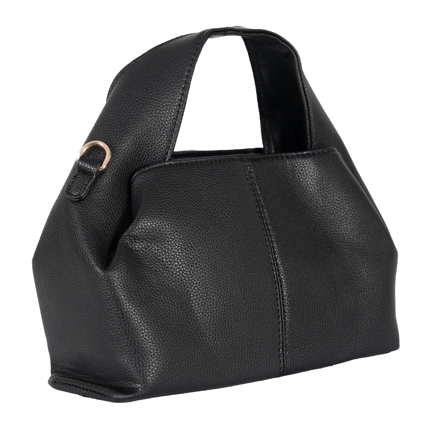 Design 3 Unique-Shaped Faux Leather Dual-Use Bag with Gold Accents