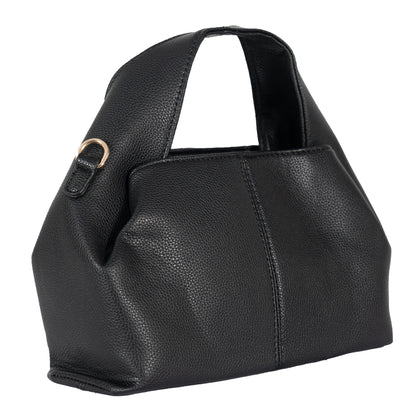 Design 3 Unique-Shaped Faux Leather Dual-Use Bag with Gold Accents