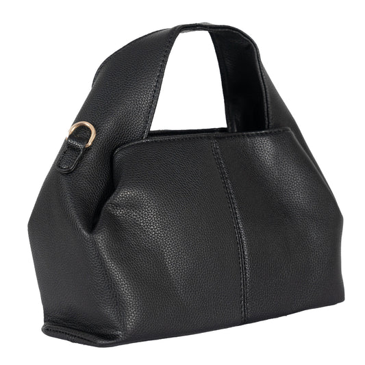 Design 3 Unique-Shaped Faux Leather Dual-Use Bag with Gold Accents