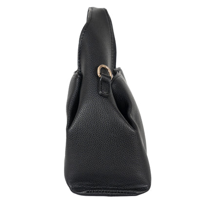 Design 3 Unique-Shaped Faux Leather Dual-Use Bag with Gold Accents