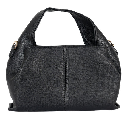 Design 3 Unique-Shaped Faux Leather Dual-Use Bag with Gold Accents