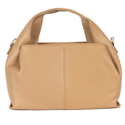 Design 3 Unique-Shaped Faux Leather Dual-Use Bag with Gold Accents