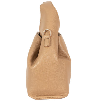 Design 3 Unique-Shaped Faux Leather Dual-Use Bag with Gold Accents