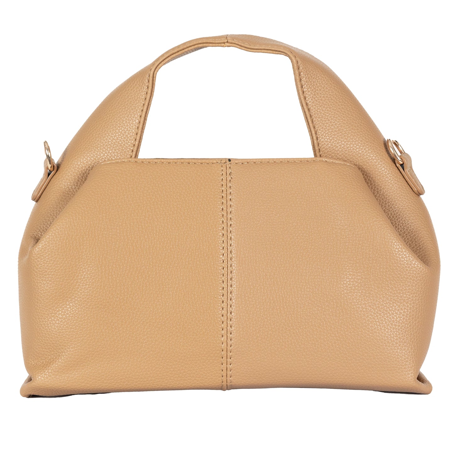 Design 3 Unique-Shaped Faux Leather Dual-Use Bag with Gold Accents