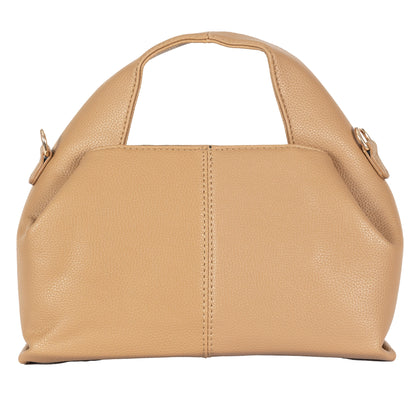 Design 3 Unique-Shaped Faux Leather Dual-Use Bag with Gold Accents